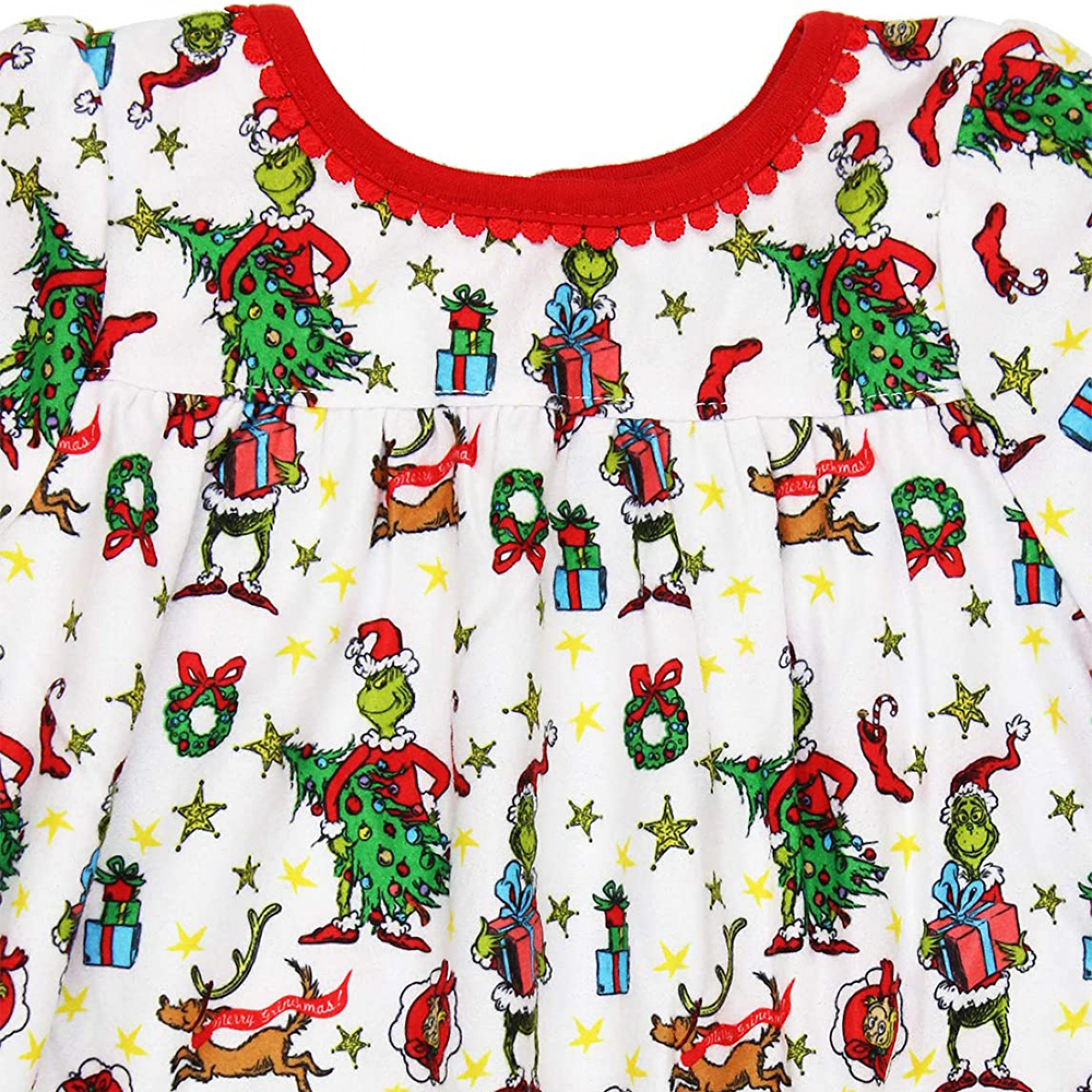 Dr. Suess The Grinch All Over Print Toddler Girls Nightgown
